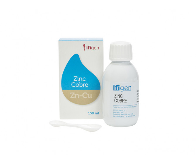 Oligoelemento Zinc + Cobre botella 150ml