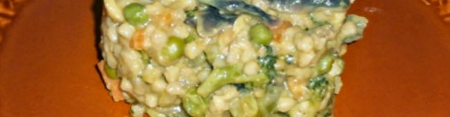 Trigo Sarraceno con verduras, curry y leche de coco