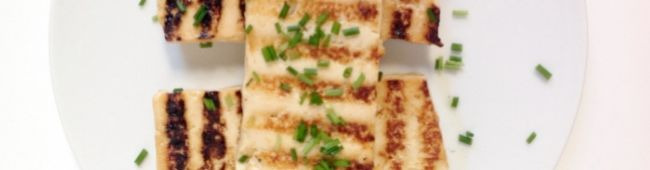 Tofu marinado con Sirope de Arroz y Jengibre